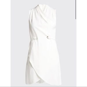 Giorgio Armani Silk Georgette Mini Wrap Dress